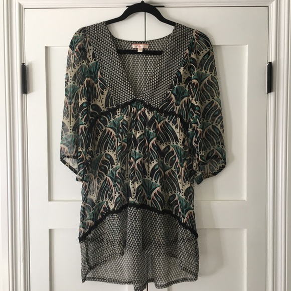 UO Lux sheer blouse - Picture 1 of 5